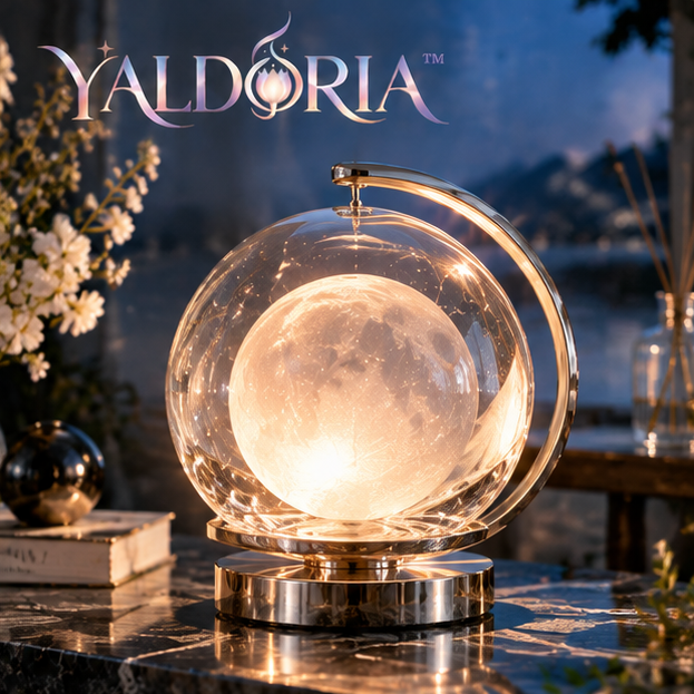 YALDORIA™ Moonveil Crystal Dome Lamp